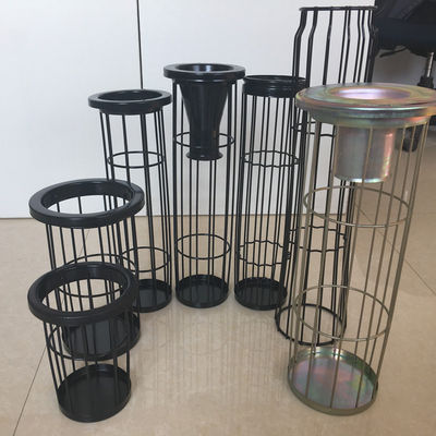 Fábrica de cimento coletor de poeira galvanizado Filtro gaiola de três seções colector de poeira de aço inoxidável esqueleto