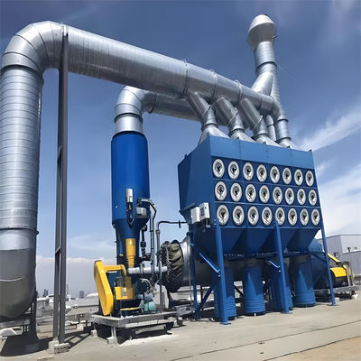 Equipamento de remoção de poeira de filtros industriais de grande porte
