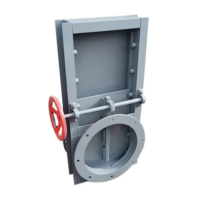 Tipo aberto fechado Valva de porta de faca manual Flange Wafer de aço fundido Valva de porta de faca
