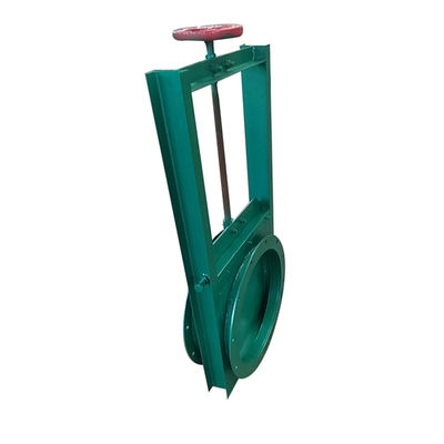 Válvula de Portão de Confecção Aço Fundido Esgoto Slurry Manual Faca Válvula de Porta