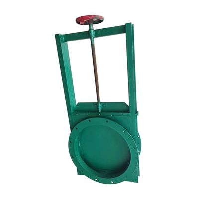 Válvula de porta de faca quadrada manual Válvulas de pinça manual com flanges DN50 500