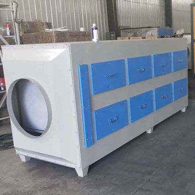 Caixa de adsorção de carbono ativado industrial eficiente para tratamento de gases residuais / pequena câmara de adsorção de carbono ativado