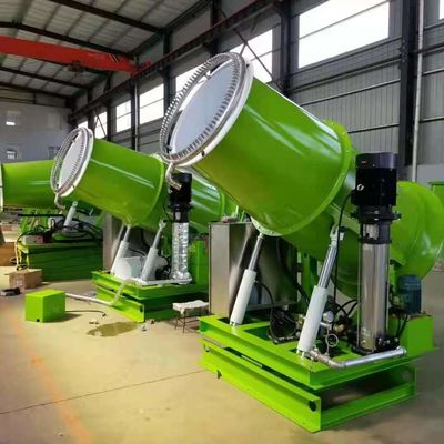 Máquina de supressão de poeira industrial de 15 m de canhão de nevoeiro para área de mineração